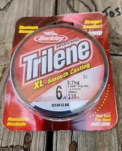 Berkley Trilene XL Smooth Casting, Clean Clear, 330 Yd; New, 6 Lb Fishing Line - Picture 1 of 3