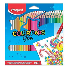 Maped - Color'Peps Triangular Colored Pencils - 48 Pack 1 Count (Pack of 48) 