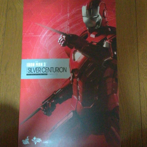 Hot Toys Movie Masterpiece Iron Man 3 Mark 33 Silver Centurion Figure MMS213 Cover