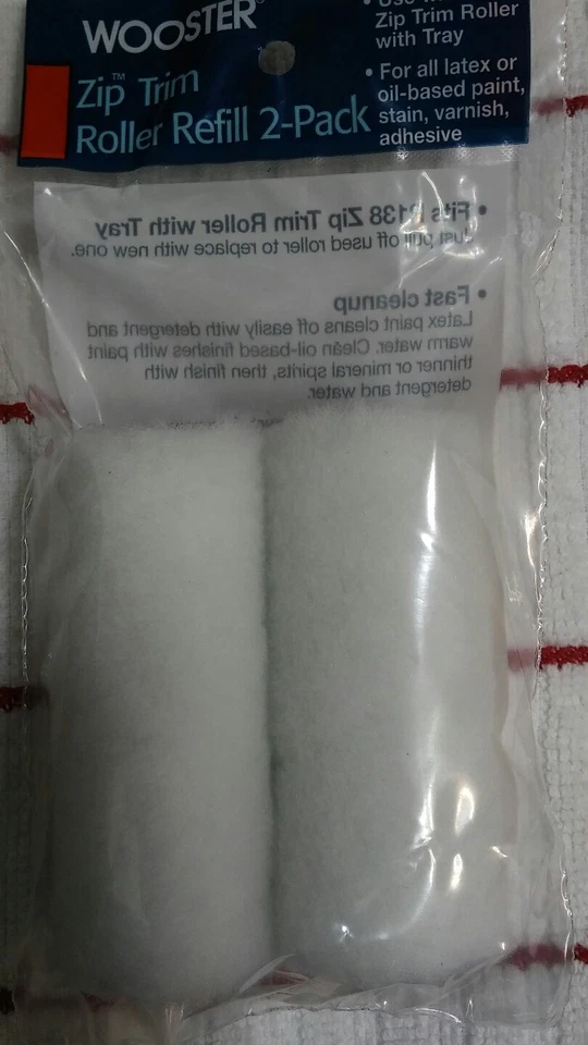 Wooster 3" Zip Trim Roller Refill 2 Pack R148 - Imagem 1 de 1