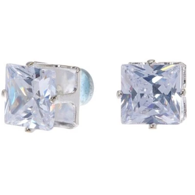 Pendientes magnéticos de circonio cúbico para hombre pendientes con clip Foto 1 de 3