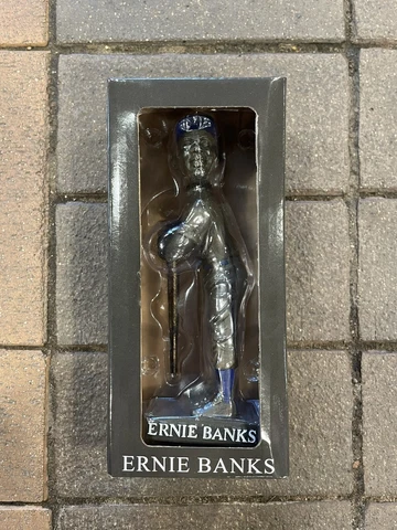 Ernie Banks Chicago Cubs Bobblehead Statue SGA 7/19/23 Giveaway New In Box Cover