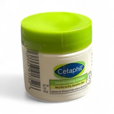 Cetaphil Moisturizing Cream Body Very Dry Sensitive Skin 1 oz Travel Size Sealed - Image 1 of 2