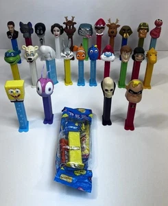 Lot Of 26 PEZ Dispensers Assorted Collectors Nemo Charlie Brown Scooby TMNT - Picture 1 of 11