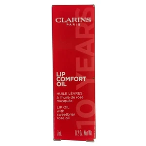 Clarins Limited Edition Hydration Lip Comfort Oil 54 Iconic Red 0,2 Oz. NEU - Bild 1 von 8