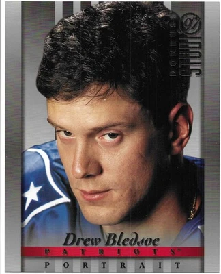 Drew Bledsoe 1997 DONRUSS STUDIO NFL PORTRAIT 8X10 JUMBO PHOTO CARD #4 Patriots - Image 1 of 2