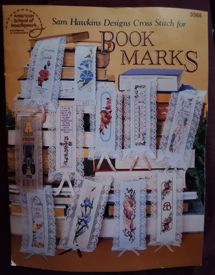 CROSS STITCH PATTERN BOOK - BOOK MARKS - 23 Designs LOOK! - image 1 of 1