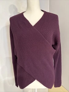 EXPRESS MAROON LONG SLEEVE SWEATER STRETCH Long Sleeve Size Medium - Picture 1 of 6