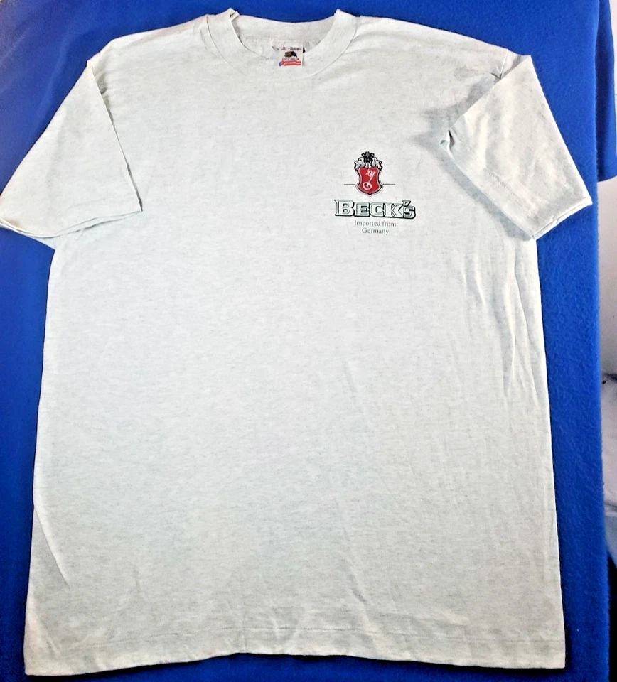 Camiseta De Colección Beck's German Pilsner Cerveza Para Hombre Talla XL Nueva Sin Etiquetas Foto 1 de 4