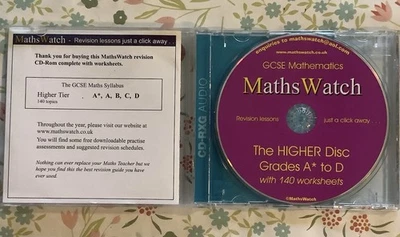 Maths Watch Higher Tier Revision CD Rom - Image 1 of 4