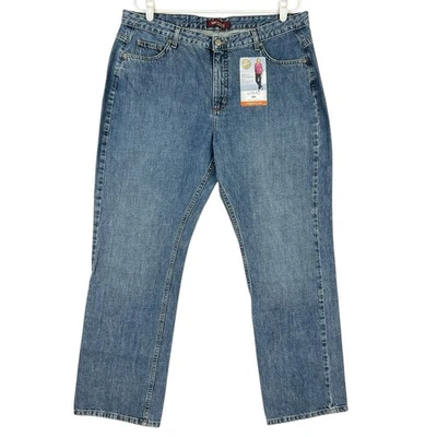 Lee Riveted Ultimate 5 Women's Blue Denim Jeans Size 18M Straight Leg NWOT - Image 1 of 4