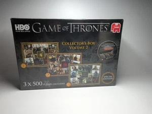 Games Of Thrones Collectors Box Volume 2 Jigsaw Puzzles 3 X 500 Pieces New - Picture 1 of 4