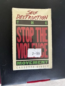 Sealed/ New -Stop The Violence Movement Cassette Tape Self-Destruction 1989 - Picture 1 of 4