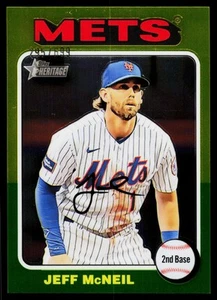 Jeff McNeil 2024 Topps Heritage Chrome #/699 SN New York Mets - Picture 1 of 2