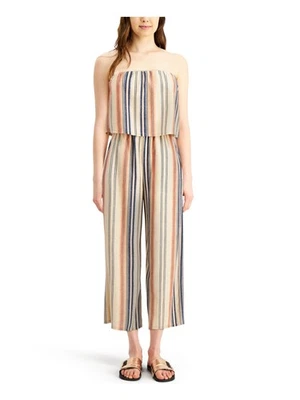 BEBOP 女式米色口袋露肩短连身裤 XS — 第 1/3 张图片