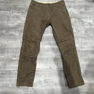 Kuhl Hot Rydr Flanell gefütterte Hose Herren 34x34 Arbeit Wandern braun Outdoor Gorpcore - Bild 1 von 23