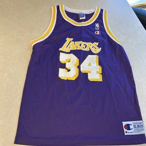 Camiseta Shaq De Colección Los Angeles Lakers Niños Jóvenes XL Shaquille O'Neil #34 Campeón - Imagen 1 de 8