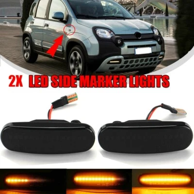 COPPIA FRECCE LATERALI FUME' PROGRESSIVE A LED PER FIAT PANDA MK3 312 CANBUS - Bild 1 von 4