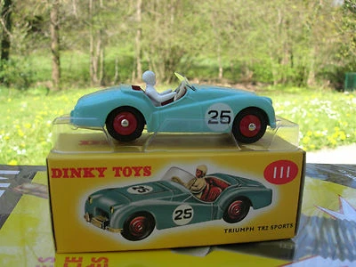  1/43 METAL DINKY TOYS TRIUMPH TR2 SPORTS N° 25 Réedition DE AGOSTINI 111 - Photo 1/4