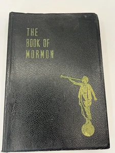 1950 Antique "The Book of Mormon" Rare LDS Collectible Vintage Black Softcover - Picture 1 of 12