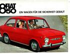 Fiat 850 Brochure Tipo 100 G Ein Wagen Die Sicherheit Gebaut German 1968