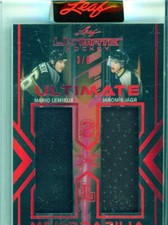 2023 Leaf Ultimate Hockey 2XL Ult Memorabilia 3/6 Mario Lemieux / Jaromir Jagr
