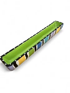 Bella Casa by Ganz - Martini Olive Schale Schale bunte Streifen Tablett - BC13010 - Bild 1 von 3