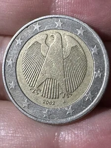 2002 Rare German Eagle 2 Euro - Limited Edition A Berlin Double Strike, Star Cut - Picture 1 of 7