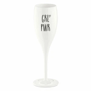 Koziol Cheers Grl Pwr Sektglas mit Druck Sekt Glas Champagnerglas Proseccoglas - Bild 1 von 1
