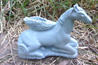Latex small horse angel mold  plaster cement mould 4.5"L x 3.25"H