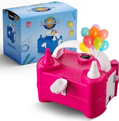 Electric Balloon Pump, Portable Dual Nozzle Balloon Inflator 600w,for birthday - image 1 of 4