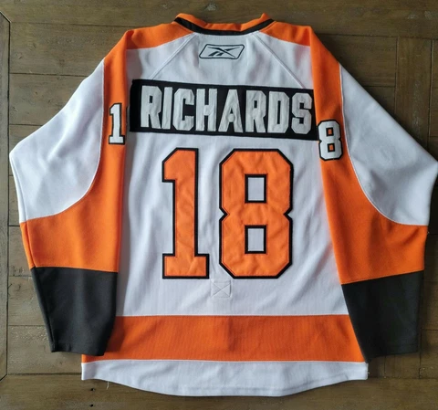 Reebok Philledelphia Flyers Mike Richards #18 Winter Classic Jersey w/Strap Sz54 Cover