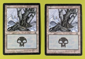Swamp (163) x2 Portal Second Age 2x Magic the Gathering MTG - Picture 1 of 1