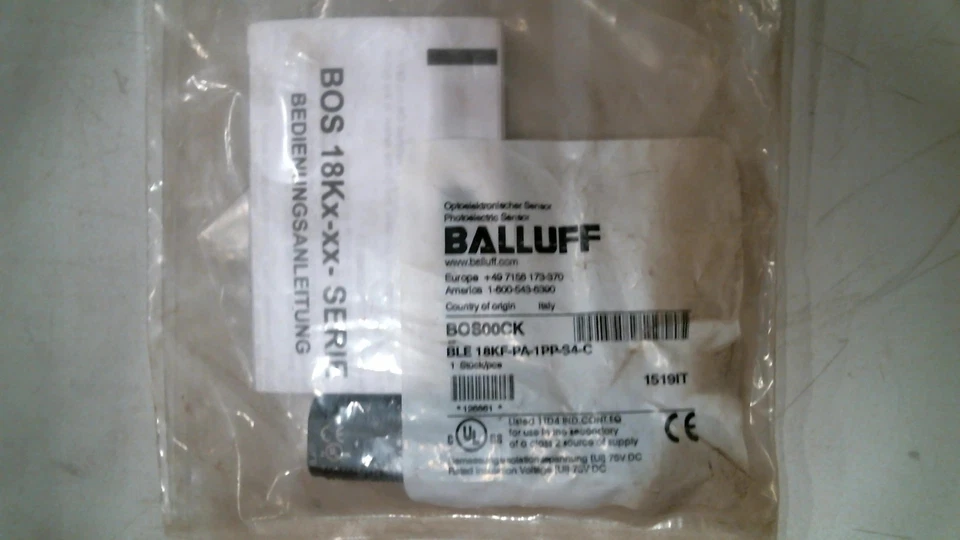 BALLUFF BOS00CK PHOTOELECTRIC SENSOR -FREE SHIPPING - Image 1 of 2