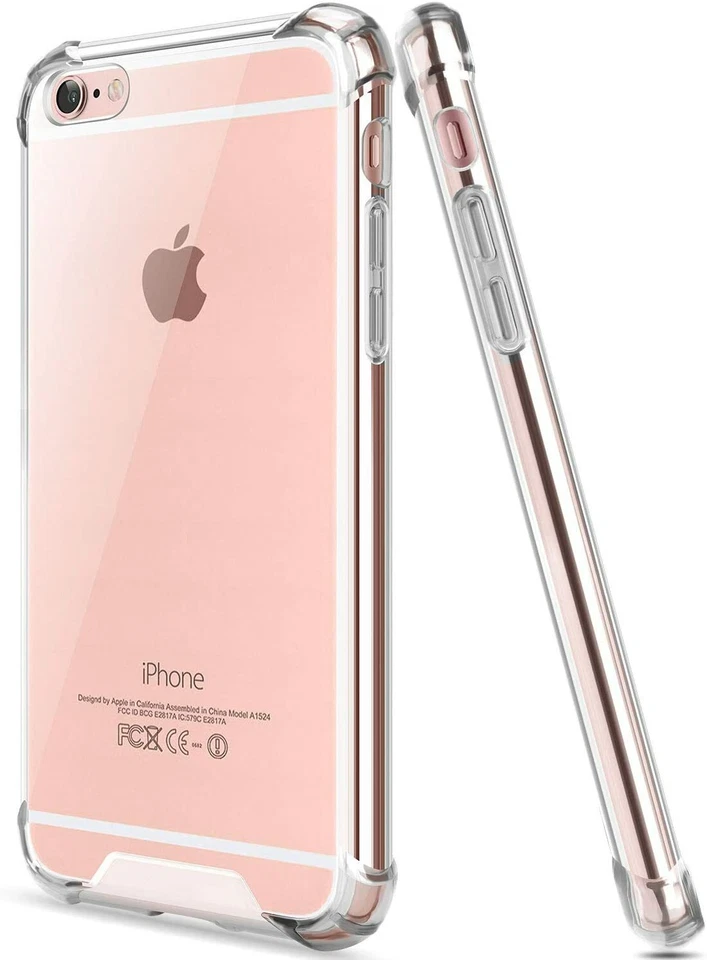 Funda protectora de goma de silicona transparente con esquinas reforzadas para iPhone 6 Foto 1 de 1