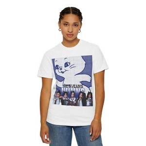 New Jeans Kpop girlgroup Unisex Garment-Dyed T-shirt - Picture 1 of 9