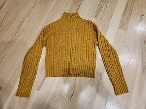 Maglione donna French Connection lana alpaca jacqueline maglia cavo $128 taglia S - Foto 1 di 5