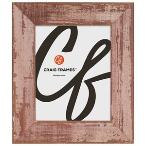 Craig Frames Hatteras XL, 2.375 Inches Wide Brushed Rose Picture Frame - Picture 1 of 11