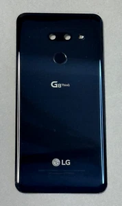 LG G8 ThinQ Replacement Back Battery Cover Housing Glass Camera Black OEM - Picture 1 of 2