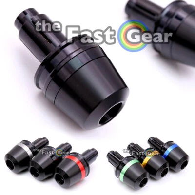 BLACK Bar End Weight Dome CNC For Kawasaki Z125 Pro 16-19 18 17 - Image 1 of 4