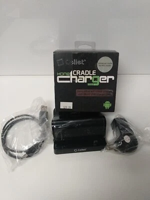 Cellet Home Charger and docking station + Micro USB Cable (4FT) - Black - Immagine 1 di 4