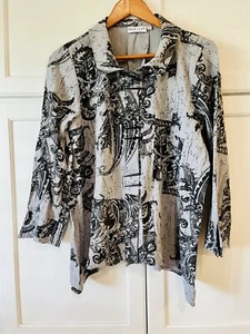 Habitat-Crushed Fog Piano Shirt Chopsticks Buttons-Shirt. Size S. - Picture 1 of 6