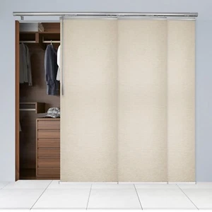 Panel Track Sliding Vertical Blinds 36-153"W (3-7 Panels) - Linen - Picture 1 of 45