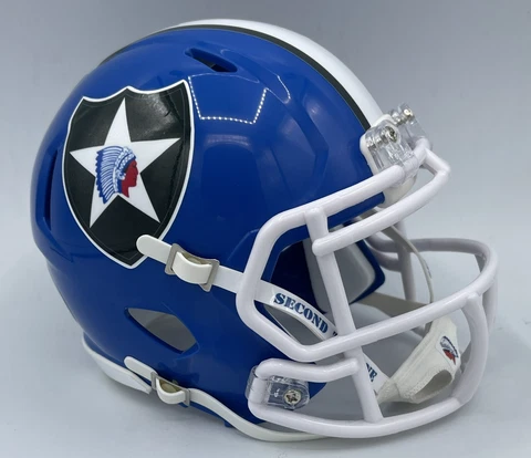 CUSTOM RIDDELL SPEED MINI FOOTBALL HELMET - ARMY BLACK KNIGHTS Cover