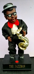 The Jazzman Sax Player 16" AA Batteries Vintage Works Sound And Swaying - Picture 1 of 11