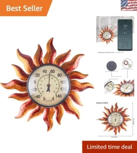 13.7 Inch Outdoor Thermometer - Large Analog Display for Garden & Patio - Picture 1 of 10