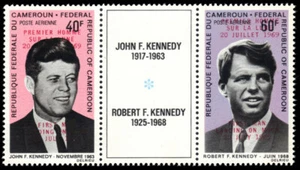 CAMEROUN C114a - Kennedy Brothers "First Man on Moon Ovpt" (pb40179) - Picture 1 of 1