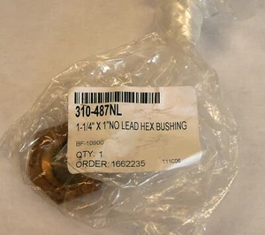 HEX bushing 310-487NL, BF-10900, 1-1/4" x 1", No Lead (bulk) - Picture 1 of 5