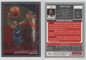 2005-06 Bowman Draft Chrome Gilbert Arenas #102