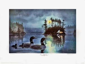 "CRY OF THE LOON” + Free - "CALL OF THE NORTH” 2 Prints s/n by Les Kouba - Picture 1 of 2